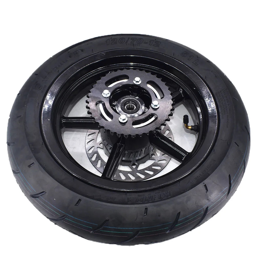 Supermoto Front and Rear 12" Tyre and Rim Set